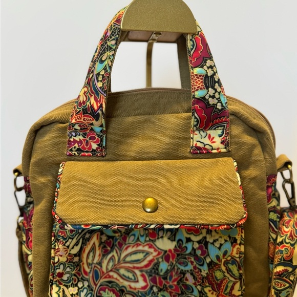 Black Butterfly Canvas Crossbody Handbag bohemian style - Picture 2 of 11